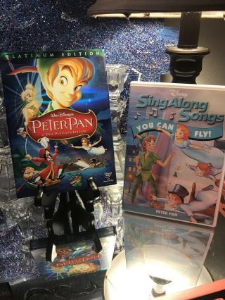 Walt Disney Sing Along Songs Peter Pan Dvd You Can Fly Rare & Peter Pan Platinum