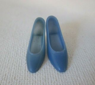 Vintage Barbie: Francie Shoes Blue Squishy Japan Heels (style Setters)