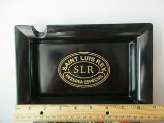 Saint Luis Rey Large Rectangular Cigar Ashtray Gold Logo 2 Slots Rare