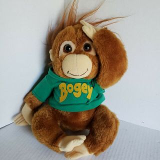 Vintage Shirt Tales Bogey Plush Monkey 1981 Orangutan 9 " Tall 80s Stuffed Animal