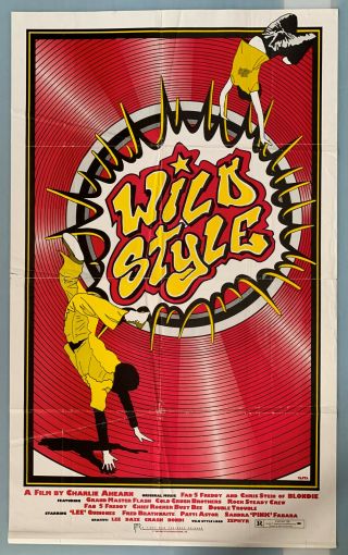 Wild Style Rare U.  S Movie Poster Lee George Quinones,  Lady Pink,  Fab 5