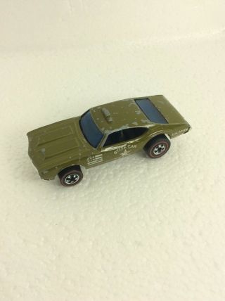 Hot Wheels Redline Olds 442 Army Staff Car RARE ALL 2