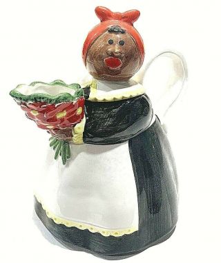 Vintage & Rare Black - Americana,  “mandy” Small Tea Pot For 1 By F&f Omnibus
