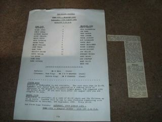 Rare York City V Bradford City Friendly 11th August 1982 & Match Report