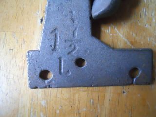 1 pr vintage cast iron hinges shutter/door/shed/gate 1 1/2 L old Hardware 2