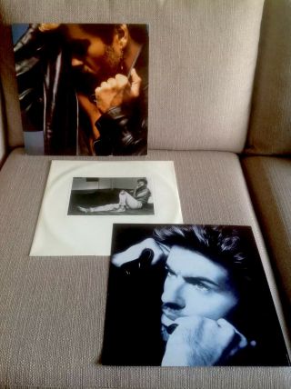 George Michael “faith” 1987 Vinyl Lp With - Inner And Rare To Find Poster