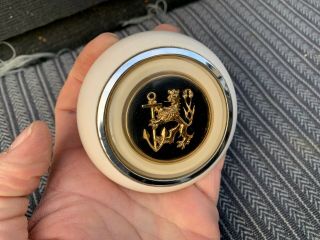 Petri Horn Button For Oval Bug Split Bus Rare Lion Dragon Ivory