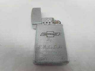 Vintage Chevy Chevrolet Dealer Advertising Musical Music Box Lighter - Rare