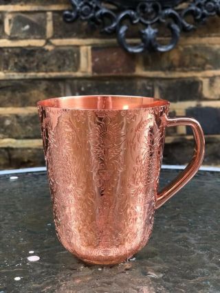 One Absolut Elyx Vodka Copper Moscow Mule Cup Thick Copper Mug Rare 370ml.