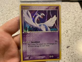 Lugia Holo Pokemon Card Ultra Rare 29/115 Ex Unseen Forces Stamped Lp