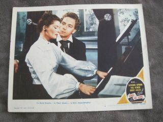 Rare 1947 Lobby Card 3 Song Of Love Katharine Hepburn And Paul Henreid At Piano