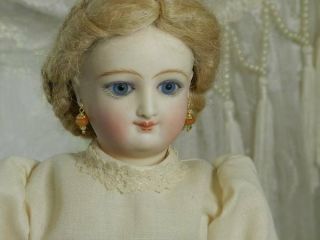 Aventurine & Peridot Earrings Antique Doll Jewelry For Petite Jumeau