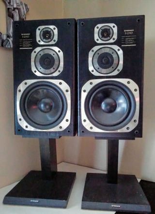 Rare Pair Pioneer S - Z91d 3 - Way Speakers System,