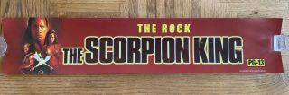 The Scorpion King Mylar 5x25 Poster Rare