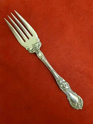 Antique Floral By Wallace Silverplate Salad Or Dessert Fork