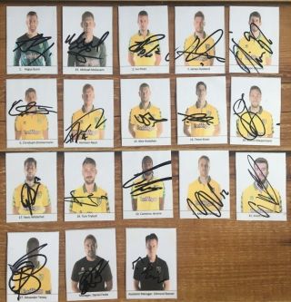 Norwich City Fc - 18 X Signed Cards 2015 - 16 Rare