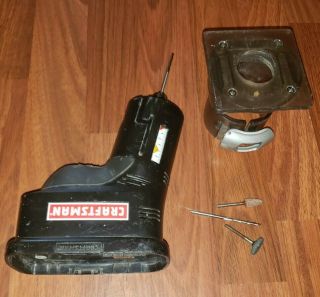 Rare Craftsman C3 19.  2v Cordless Compact Router W Collet Adapter Bits 315.  115830