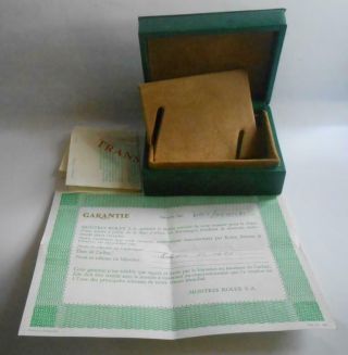 6917 Rare Vintage Rolex Leather Watch Box Document 1975