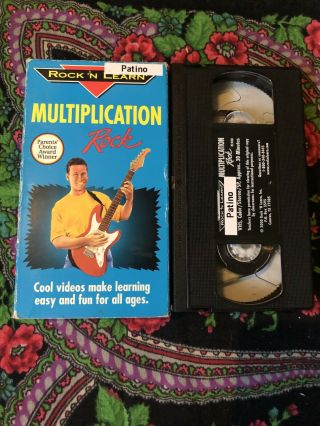 Rock N Learn Multiplication Rock Vhs 2000 Educational Rare Oop Htf Screened