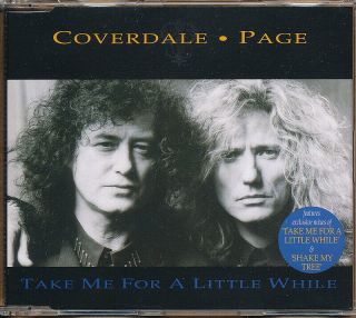 David Coverdale / Jimmy Page Take Me.  Rare Out Of Print Import Cd Single 