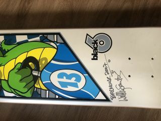 Signed Birdhouse Skateboards Willy Santos Black 6 Vintage Deck RARE 2