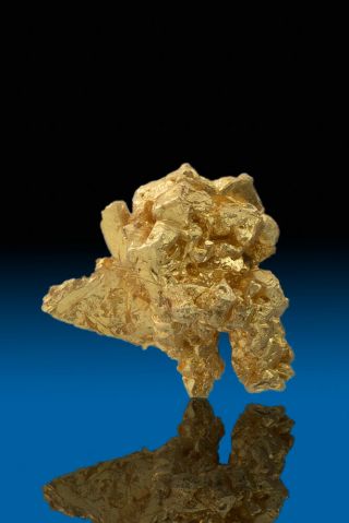 VERY RARE NATURAL CRYSTALIZED GOLD NUGGET SPECIMEN – Round Mountain 2