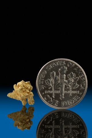 VERY RARE NATURAL CRYSTALIZED GOLD NUGGET SPECIMEN – Round Mountain 3