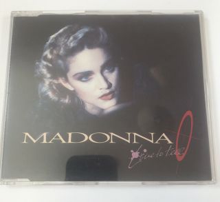 Madonna Live To Tell Cd Single Deleted Sire Yellow German Series - Rare