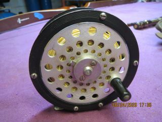 Vintage Martin No.  65 Fishing Fly Reel Usa With Dt - 6 - F Air - Cel Fly Line