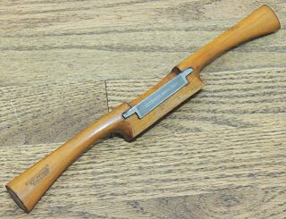 Little D.  Flather & Sons Sheffield Wooden Spoke Shave - Antique Tool - England