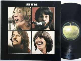 The Beatles " Let It Be " Rare 1970 Apple 3u/3u Uk Export Lp Ex