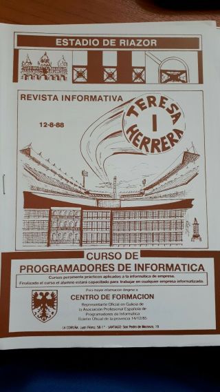 Liverpool V Athletico Madrid In Teresa Herrera Tournament 13th August 1988 Rare
