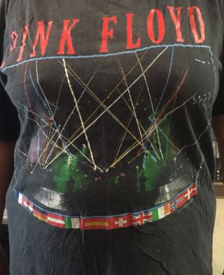 Pink Floyd Ultra Rare 1987 European Tour T Shirt Merch
