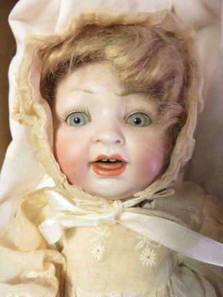 Rare Antique German Bisque Hertel Schwab Character Doll Composition Body