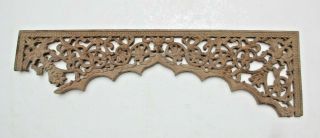 Rare 44 " Hand Carved Gothic French Chateau Style Bracket Shell Wood Sculptures