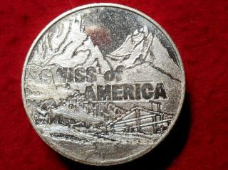 Rare Swiss Of America 5 Oz Bullion Coin