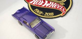 1968 Hot Wheels Redline Custom Continental Mark Iii Rare Purple Us Base