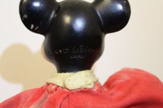 Vintage Antique Mickey Mouse Walt Disney Bean Bag Doll Made in Japan Rare 1960s 2