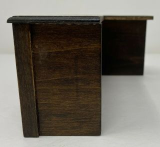 Vintage Artisan Signed 1982 Bill Beibel Dollhouse Miniature Bar Country Counter