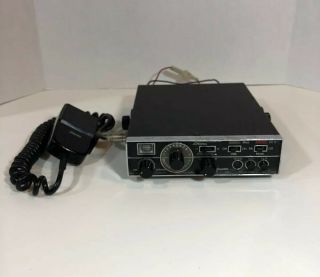 Vintage Jcpenny Transceiver Scanner 12 Volt Dc Negative Ground W/ Microphone