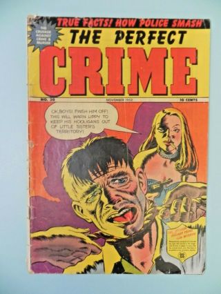 1952 Golden Age The Perfect Crime 30 Classic Strangulation Cover Rare Key 2.  0