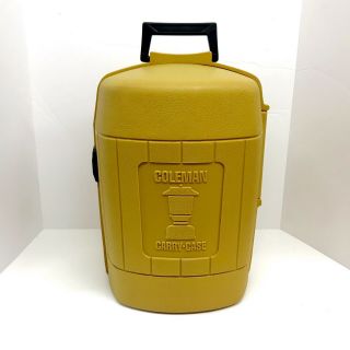 Coleman Lantern Vintage Yellow Clam Shell Carrying Case 9/82
