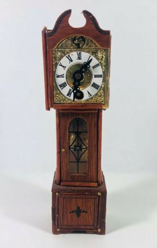 Vintage Dollhouse Miniature Grandfather Clock Furniture