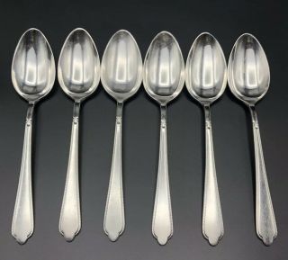Holmes And Edwards Inlaid Silverplate Guest Of Honor 1935 Is 6 Tablespoons Soup