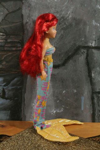Vintage Disney ' s The Little Mermaid TROPICAL ARIEL Doll 1991 TYCO 90s toys 3