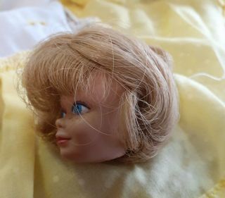 Vintage Barbie Bend Leg Midge Pageboy Blonde Hair Head Pretty
