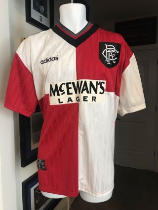 Rare Vintage Glasgow Rangers 1995 / 1996 Shirt Xl