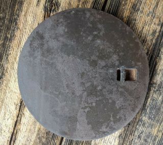 Antique Cast Iron Elmira Cook Stove Burner Cap Plate Cover Lid Rare 9 1/2 " 1380