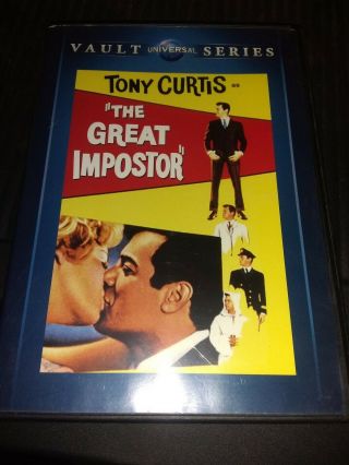 The Great Impostor (dvd,  2014) Rare Oop Universal Studios Vault Series