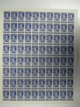 Pre Decimal Stamps: Full Sheet Mnh - Rare (q72)